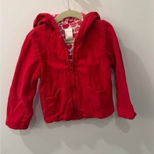 Gymboree Pink Heart Patterned Hoodie